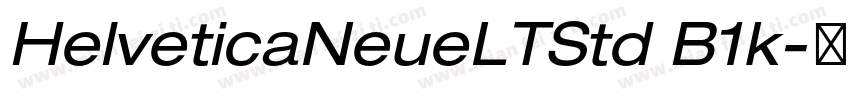 HelveticaNeueLTStd B1k字体转换